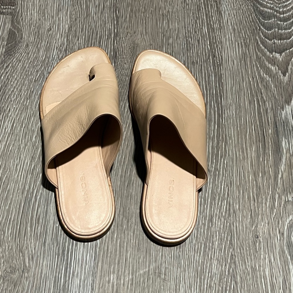 Vince leather brown sandals 7.5